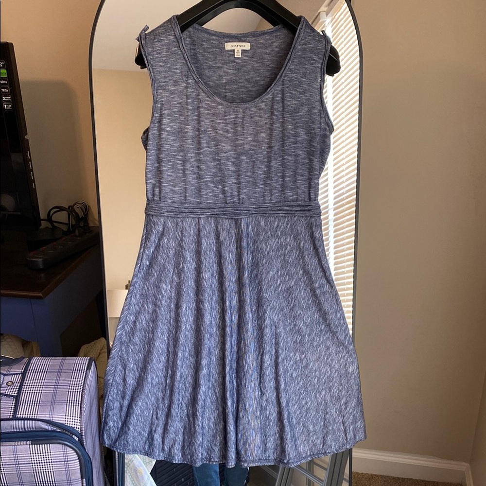 MAX STUDIO Dress Rayon Blend Jersey Fit & Flare Mini